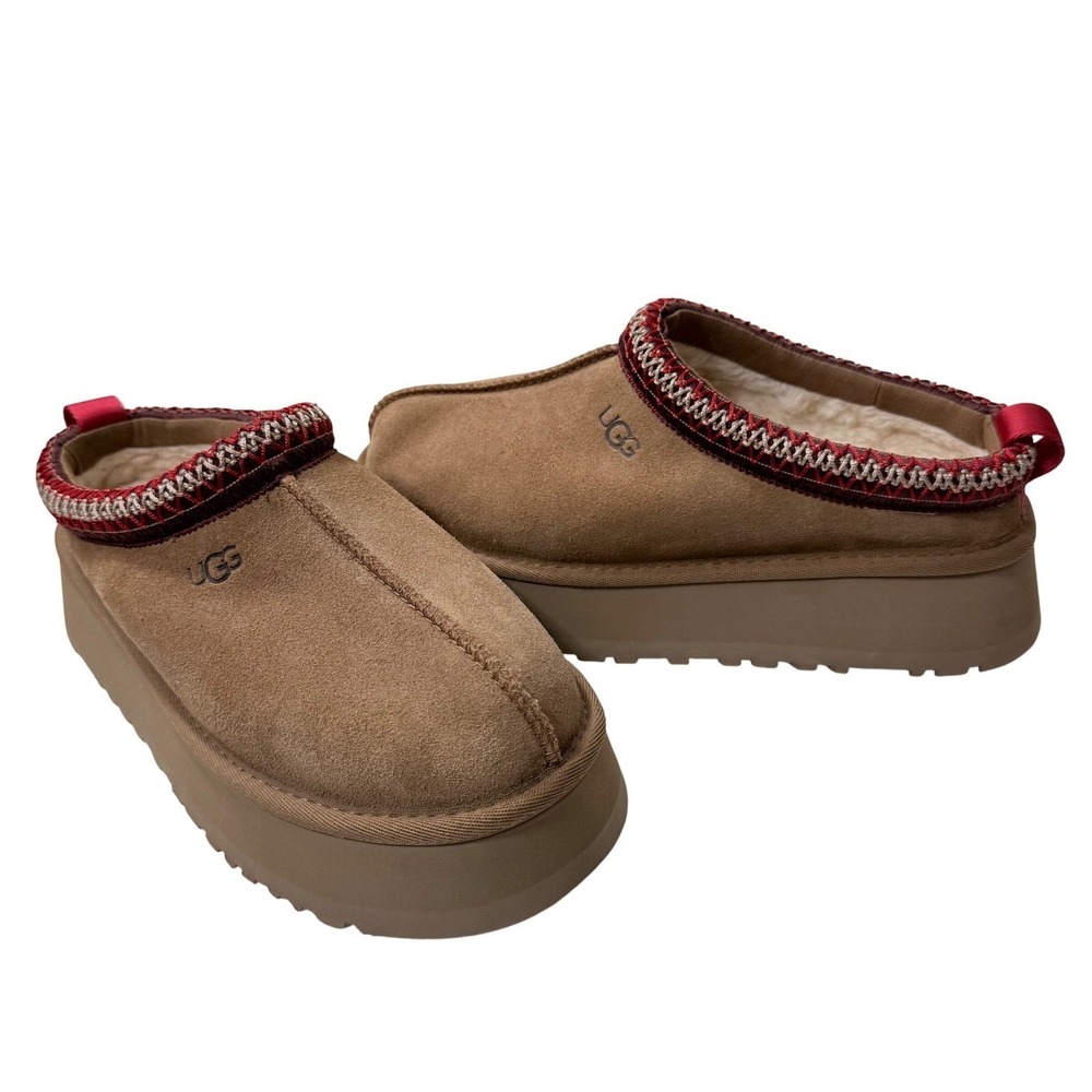 UGG Tazz II Platform Slipper NEW Women 7 Chestnut - Picture 14 of 14